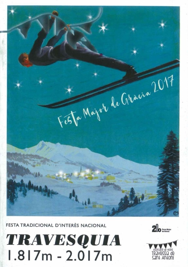 Barcelona Gracia - Ski Poster